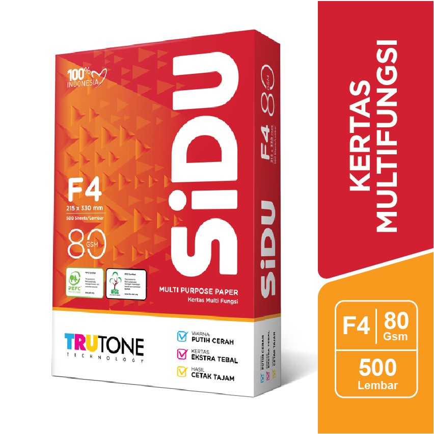Kertas HVS Sinar Dunia 80Gsm Folio Default