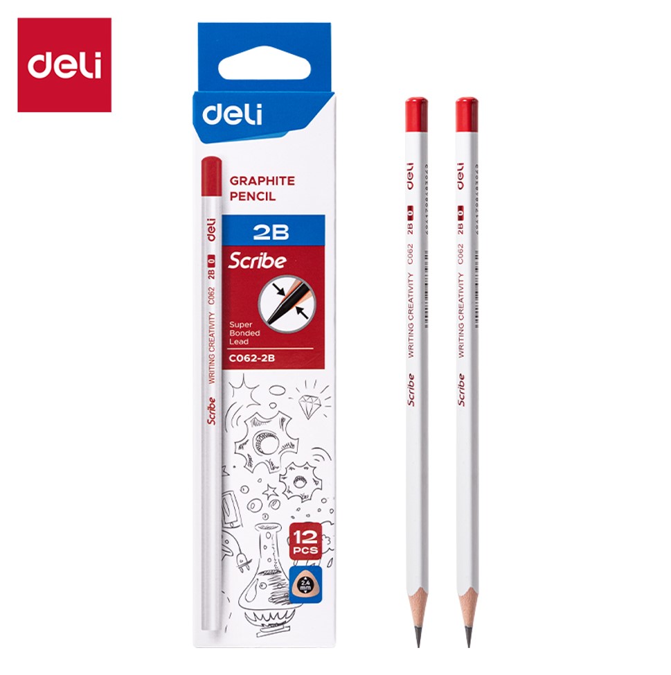 Pensil 2B DELI isi 12 pcs EC062-2B Default