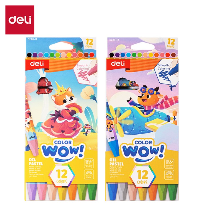 Oil Pastel DELI Isi 12 Warna