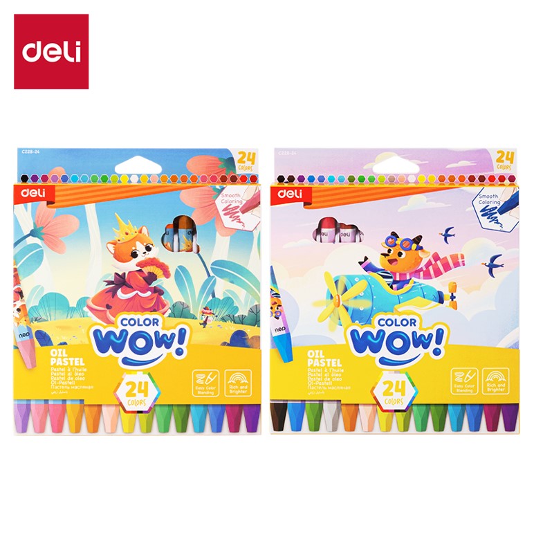 Oil Pastel DELI Isi 24 Warna