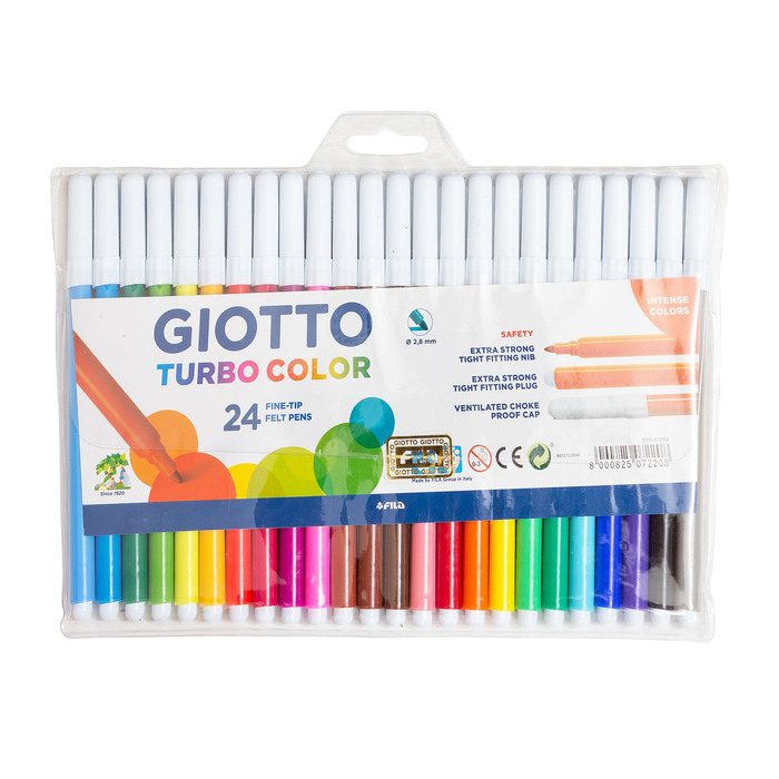 Spidol Warna Turbo Color GIOTTO Isi 24 Warna