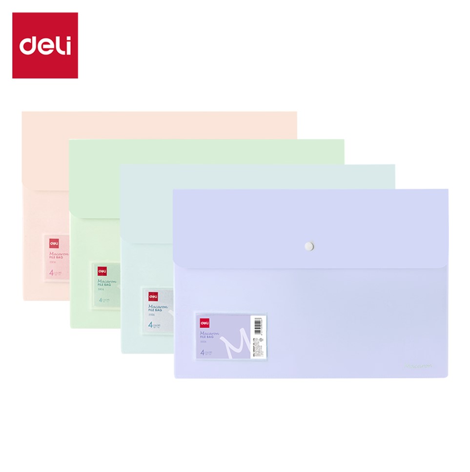 Map Kancing/File Bag DELI Ukuran Folio E5506 Default