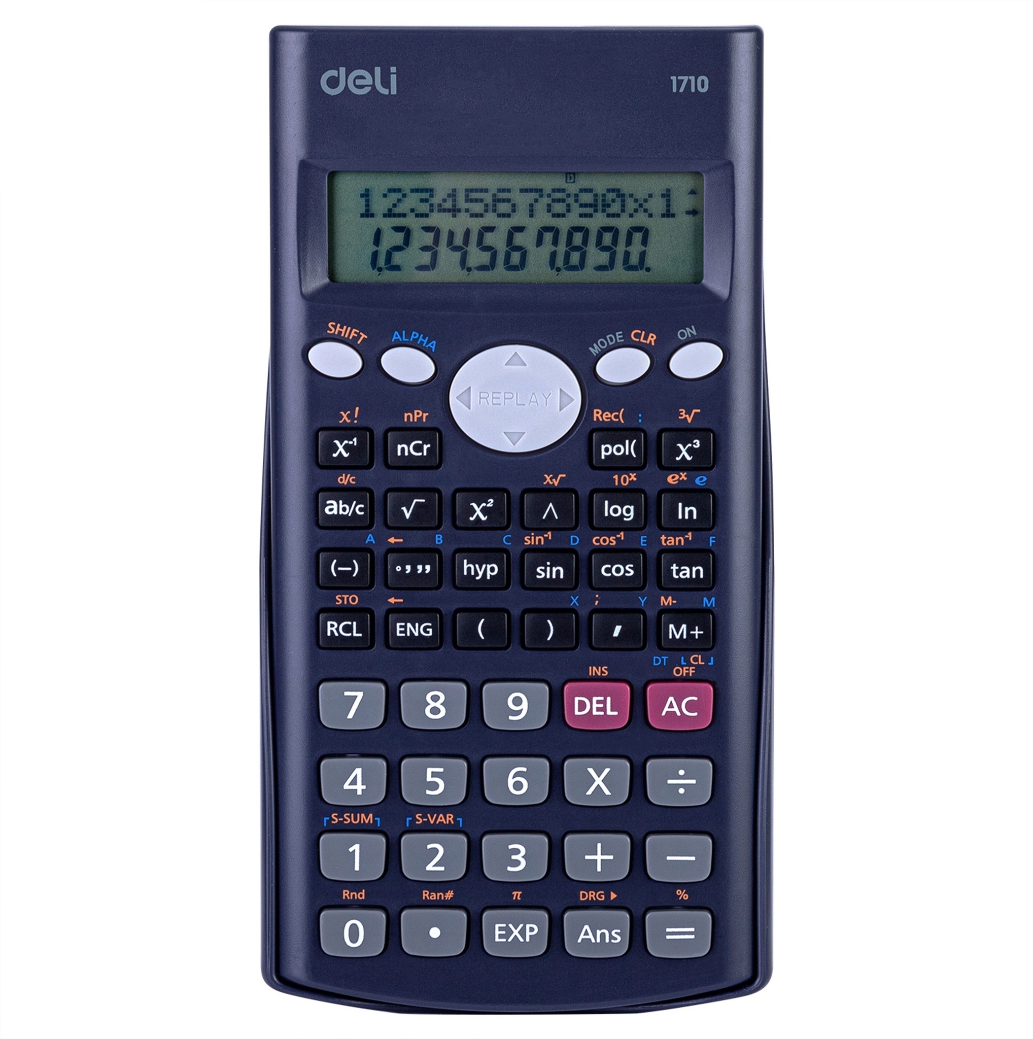 Kalkulator Scientific DELI (240 Fungsi) 10+2 Digit E1710 Default